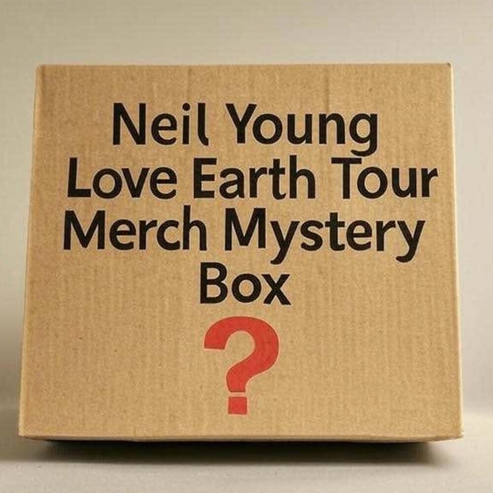 Neil Young Love Earth Tour Official Merch Mystery Box!